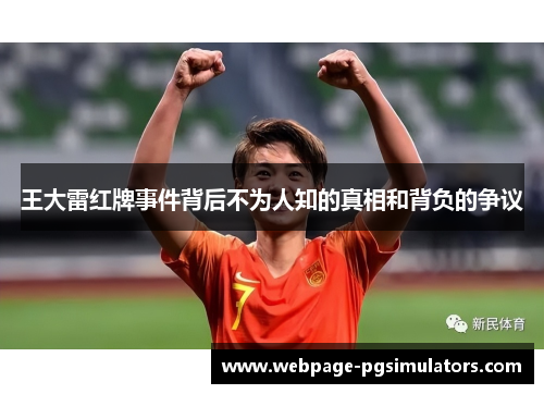 王大雷红牌事件背后不为人知的真相和背负的争议