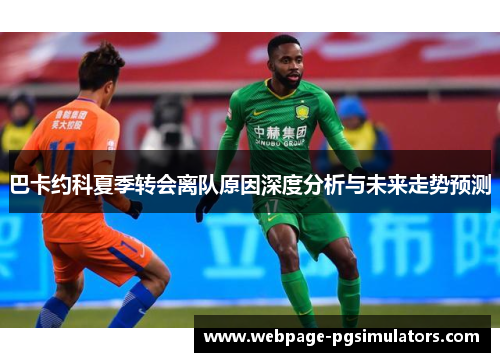 巴卡约科夏季转会离队原因深度分析与未来走势预测