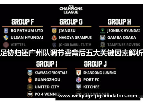 足协归还广州队调节费背后五大关键因素解析 足协归还广州队调节费背后五大关键因素解析